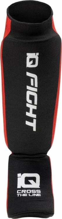 Zavetnik za golen nogometni, IQ Amparo, črno-rdeč za moške