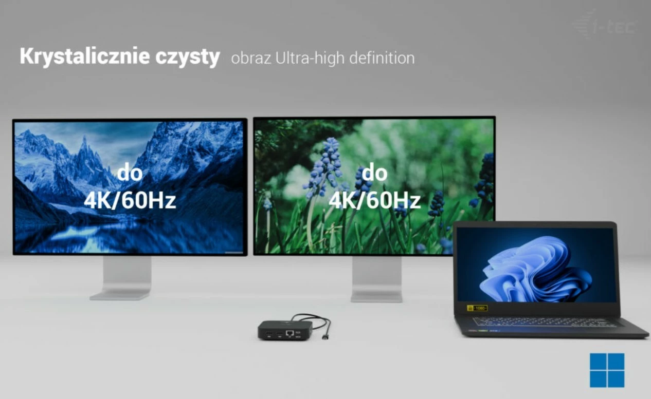 Dok USB-C i-tec C31DUALHDMIDPD100, 2x HDMI, USB-C Dock, 100W, črn