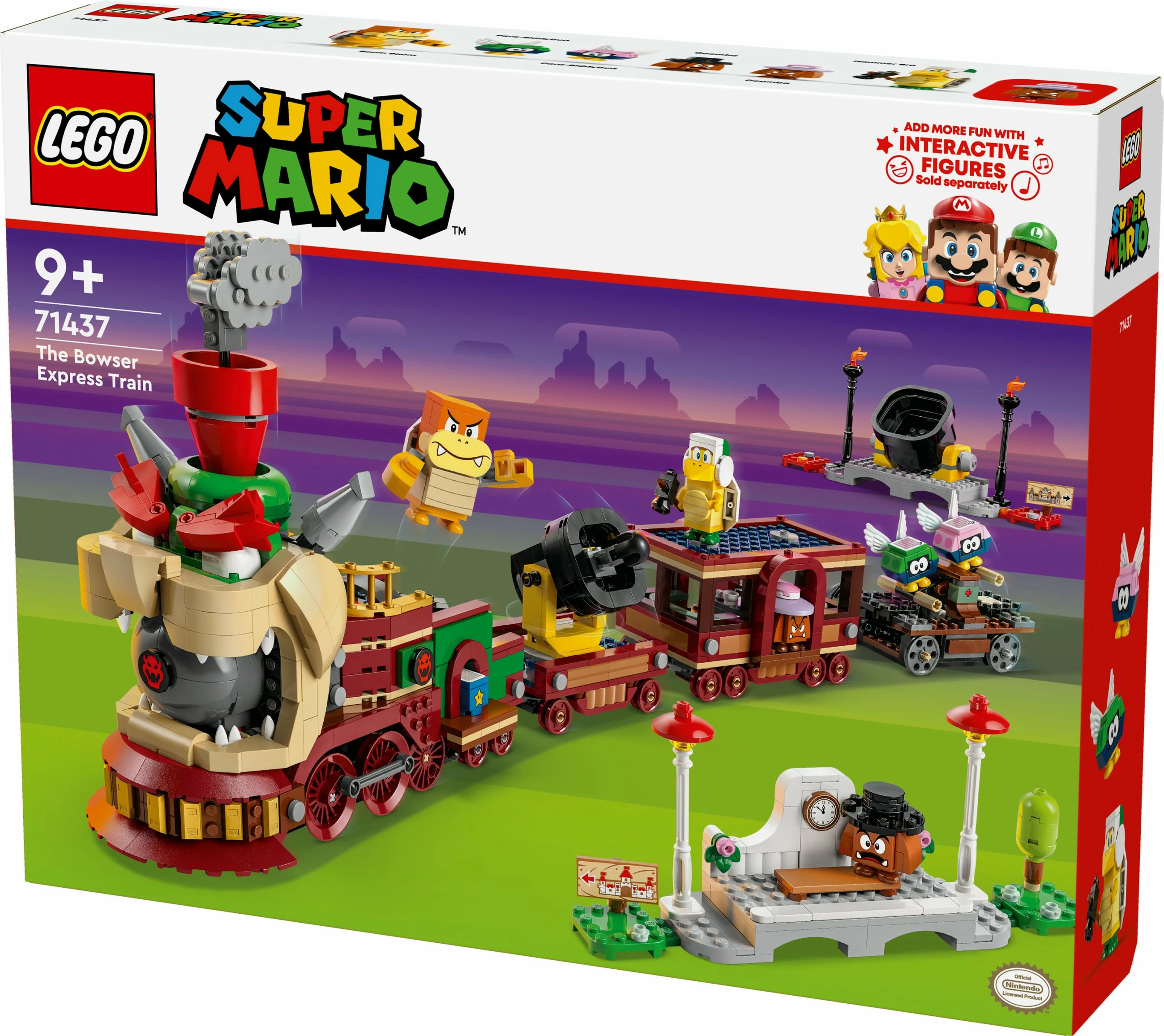 Set gradnje Super Mario Bowser Express Train LEGO 71437, večbarven