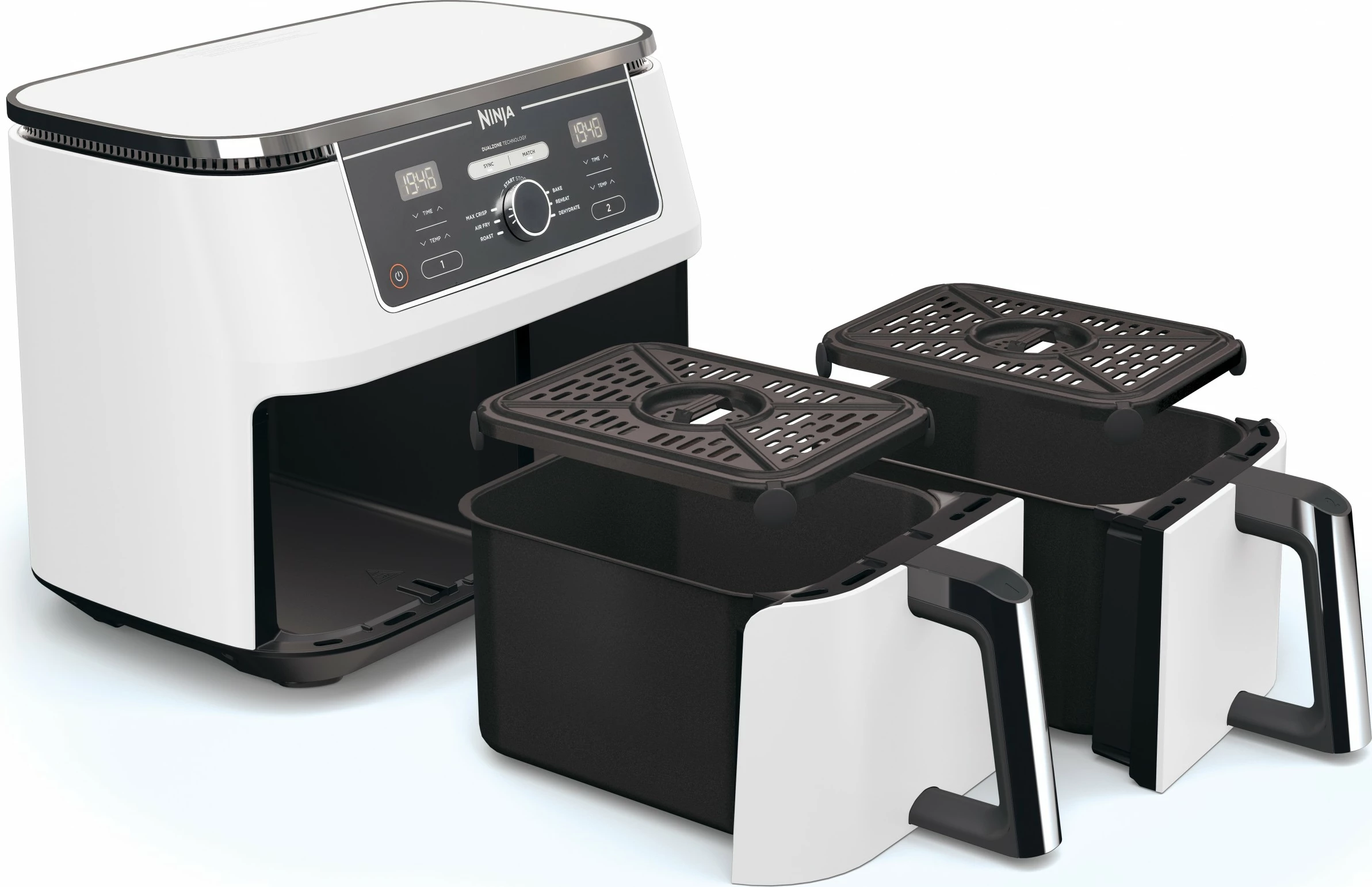Zračna pečica Ninja Foodi MAX AF400EU, 9,5 L, dve coni, bela