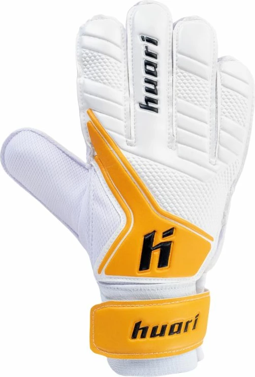 Rokavice za vratarja Huari, moške, bele in rumene