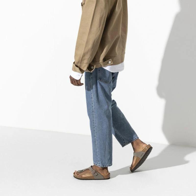 Natikači za ženske, Birkenstock, sivo-bež