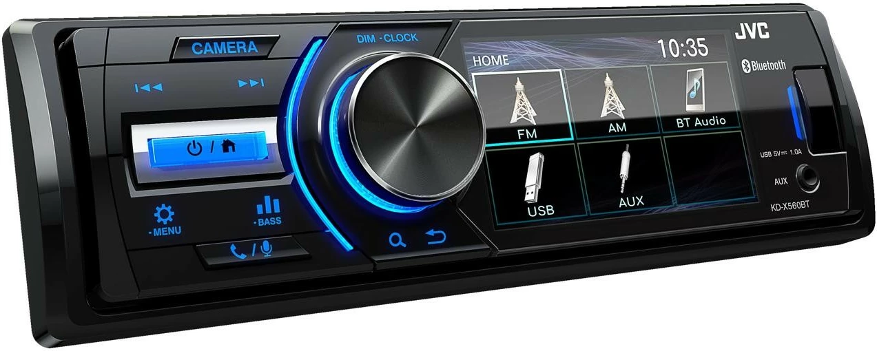 Avtoradio JVC KDX-560BT, Bluetooth, zaslon 3 palce, črn