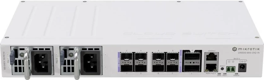 Preklopnik MikroTik CRS510-8XS-2XQ-IN, 8 SFP28 priključkov Preklopnik MikroTik CRS510-8XS-2XQ-IN, 8 SFP28 priključkov