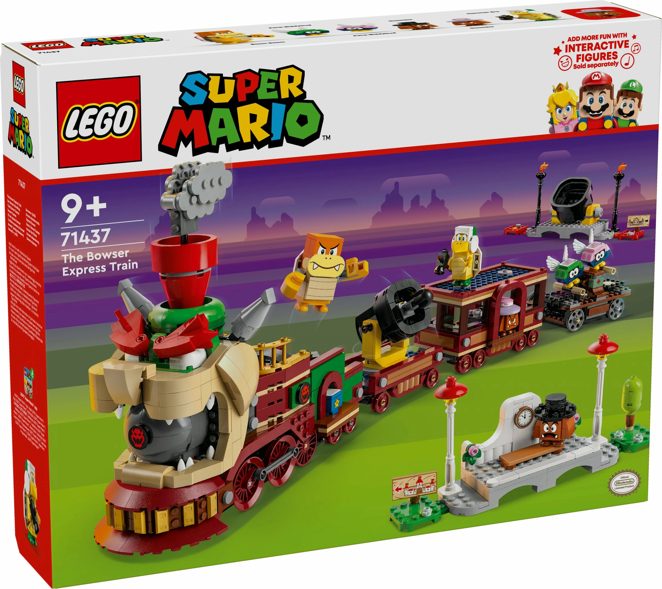 Set gradnje Super Mario Bowser Express Train LEGO 71437, večbarven