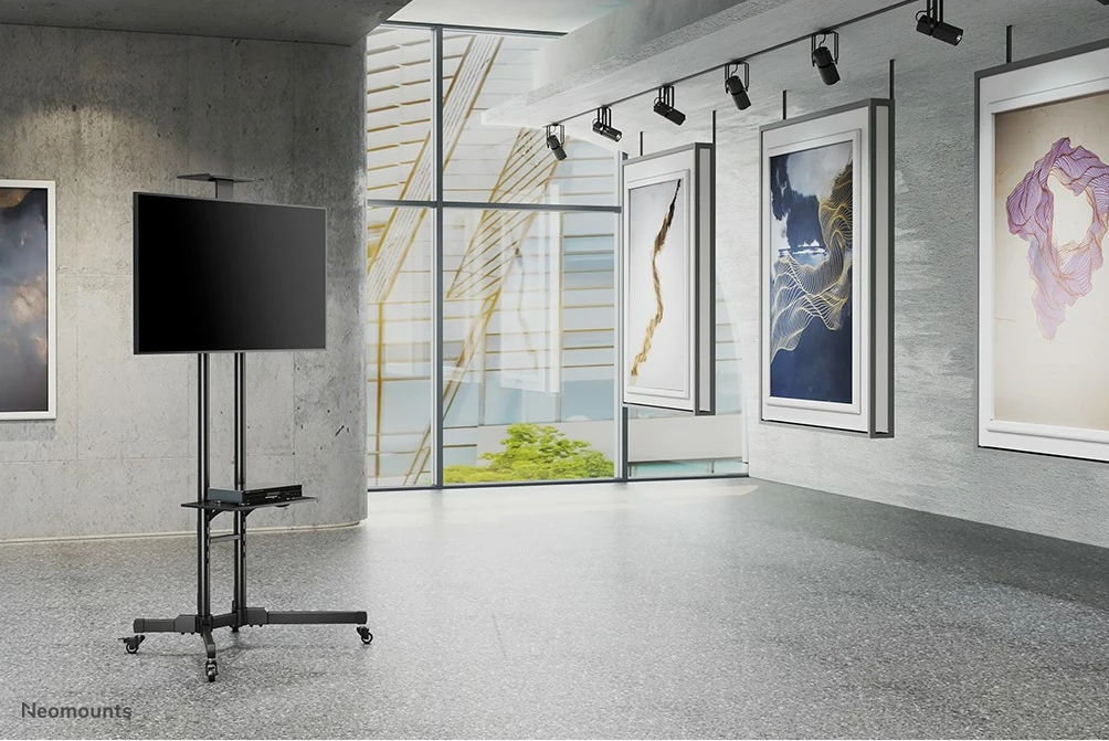 Premično stojalo za TV Neomounts PLASMA-M1700E, do 70", nastavljiva višina, črno Premično stojalo za TV Neomounts PLASMA-M1700E, do 70", nastavljiva višina, črno