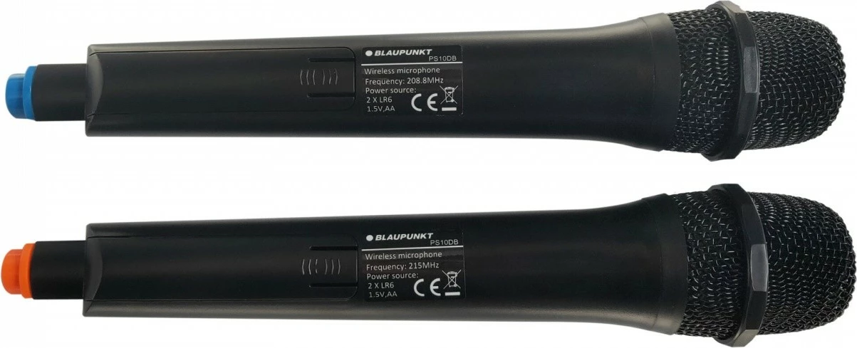 Zvočnik PartyBox z Bluetooth, karaoke, 1000 W, črn, 2 brezžična mikrofona, Blaupunkt PB10DB