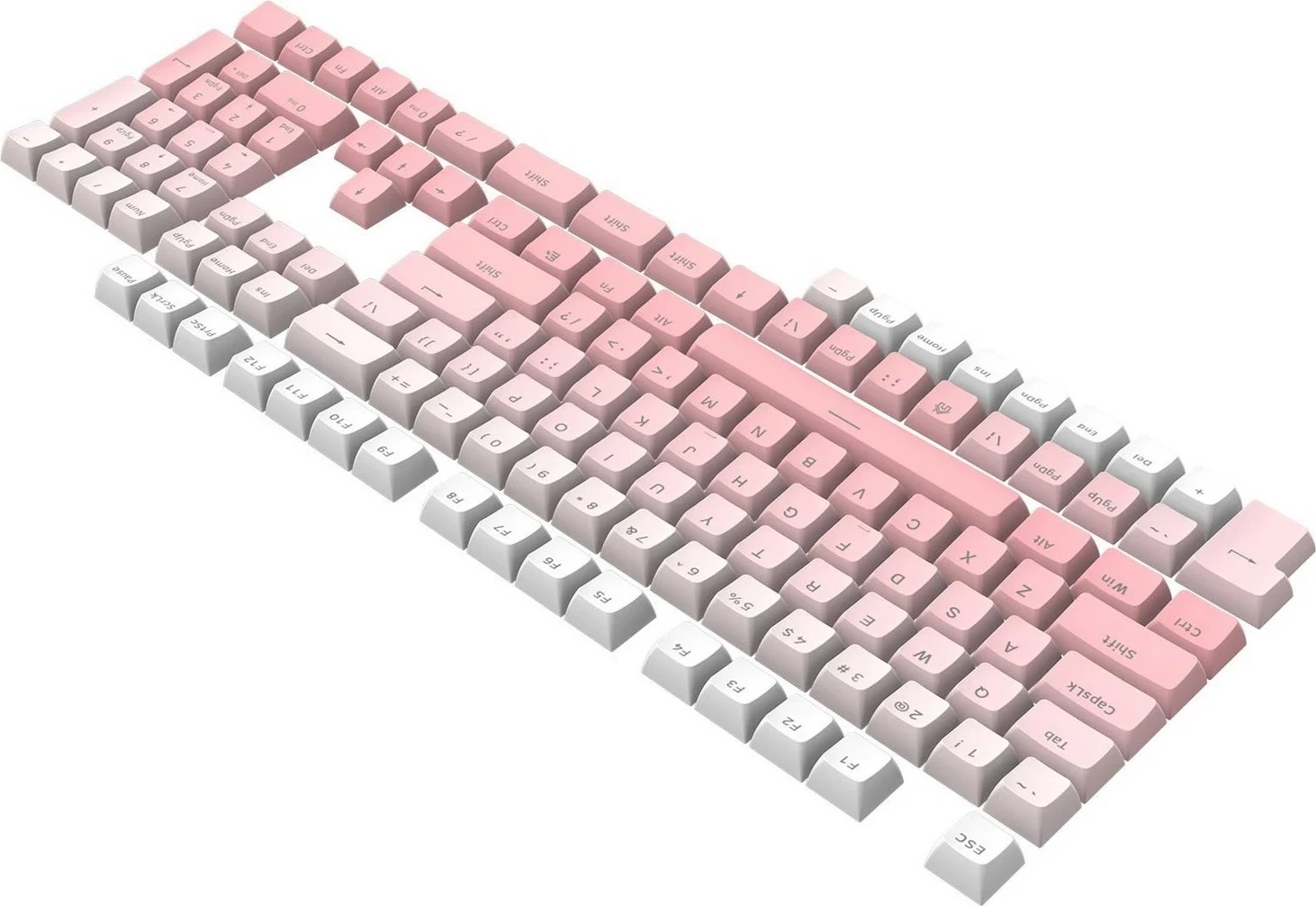 Set rožnatih tipk Redragon A139, 104 tipke