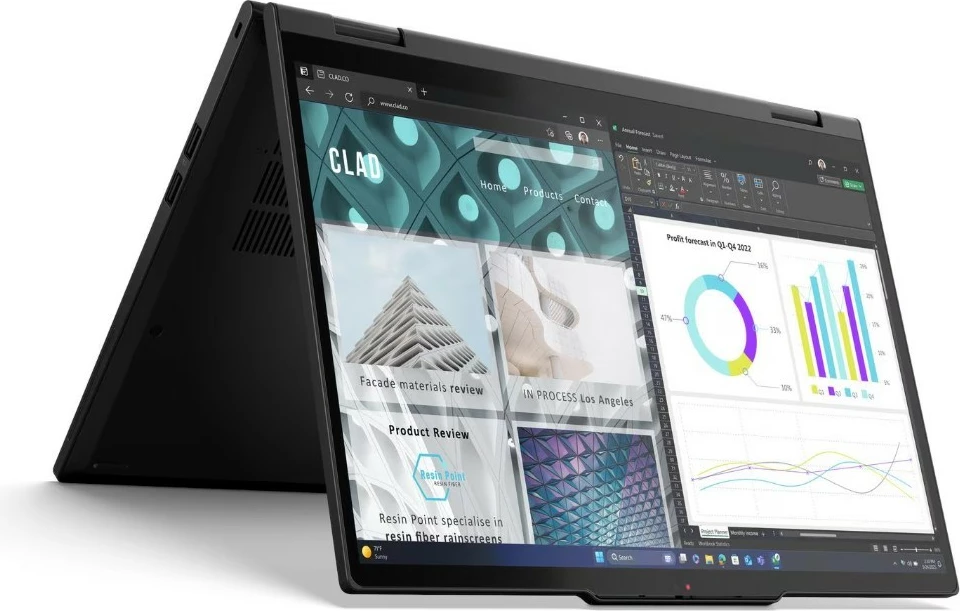 Ultrabook 2-v-1 Lenovo ThinkPad T14s Gen 1, 14", Intel Core Ultra 7 255U, 32 GB RAM pomnilnika, 1 TB SSD, Windows 11 Pro, črn