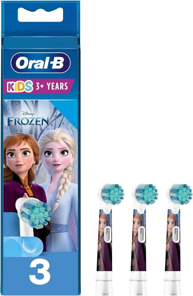 Sonična glava ščetke za otroke Disney Frozen 3+, Oral-B 81748472, set 8 kos, vijolična
