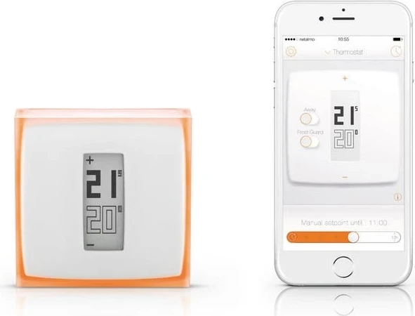 Pametni termostat Netatmo, upravljanje ogrevanja, bel
