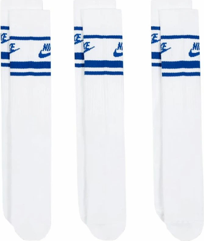 Čarape za moške in ženske Nike, bele in modre