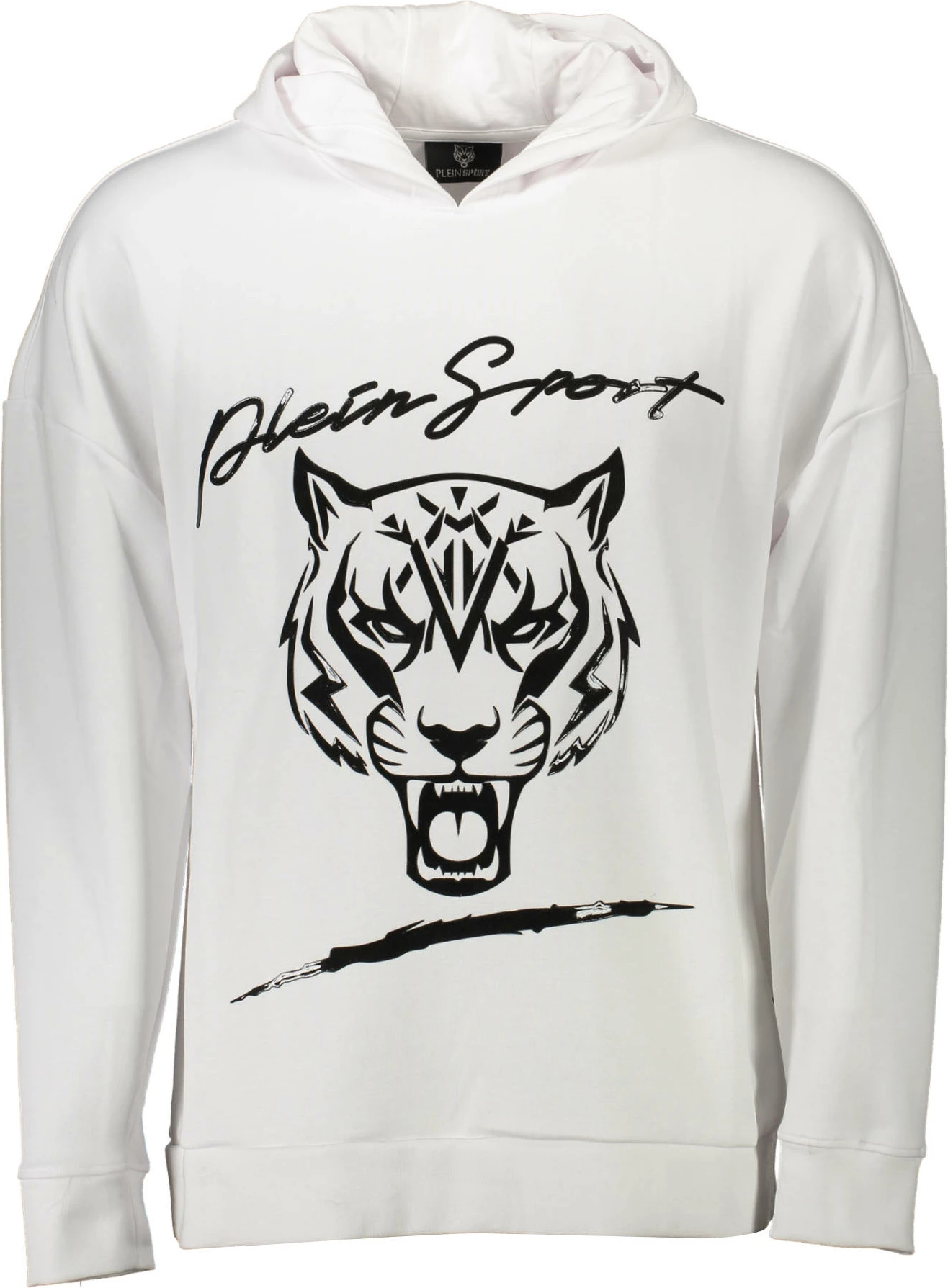 Pulover brez zadrge za moške, PLEIN SPORT, bel