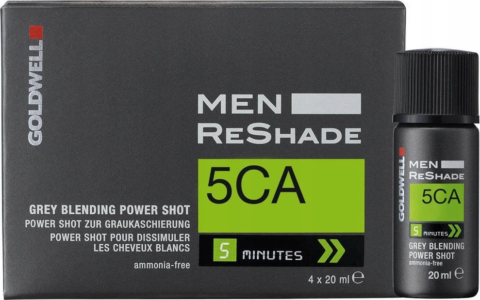 Barva za lase za moške Goldwell Men Reshade Gray Reducer 5CA, 80 ml (4x20 ml)