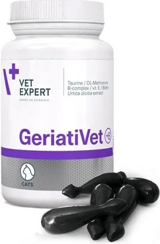 Suplement za stare mačke VetExpert GeriatiVet, 60 kapsul