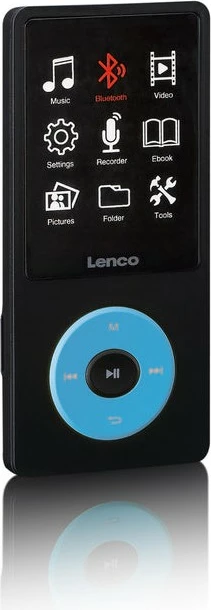 MP4 predvajalnik, 256 GB, Bluetooth, črn/moder — Lenco Xemio-860BU MP4 predvajalnik, 256 GB, Bluetooth, črn/moder — Lenco Xemio-860BU