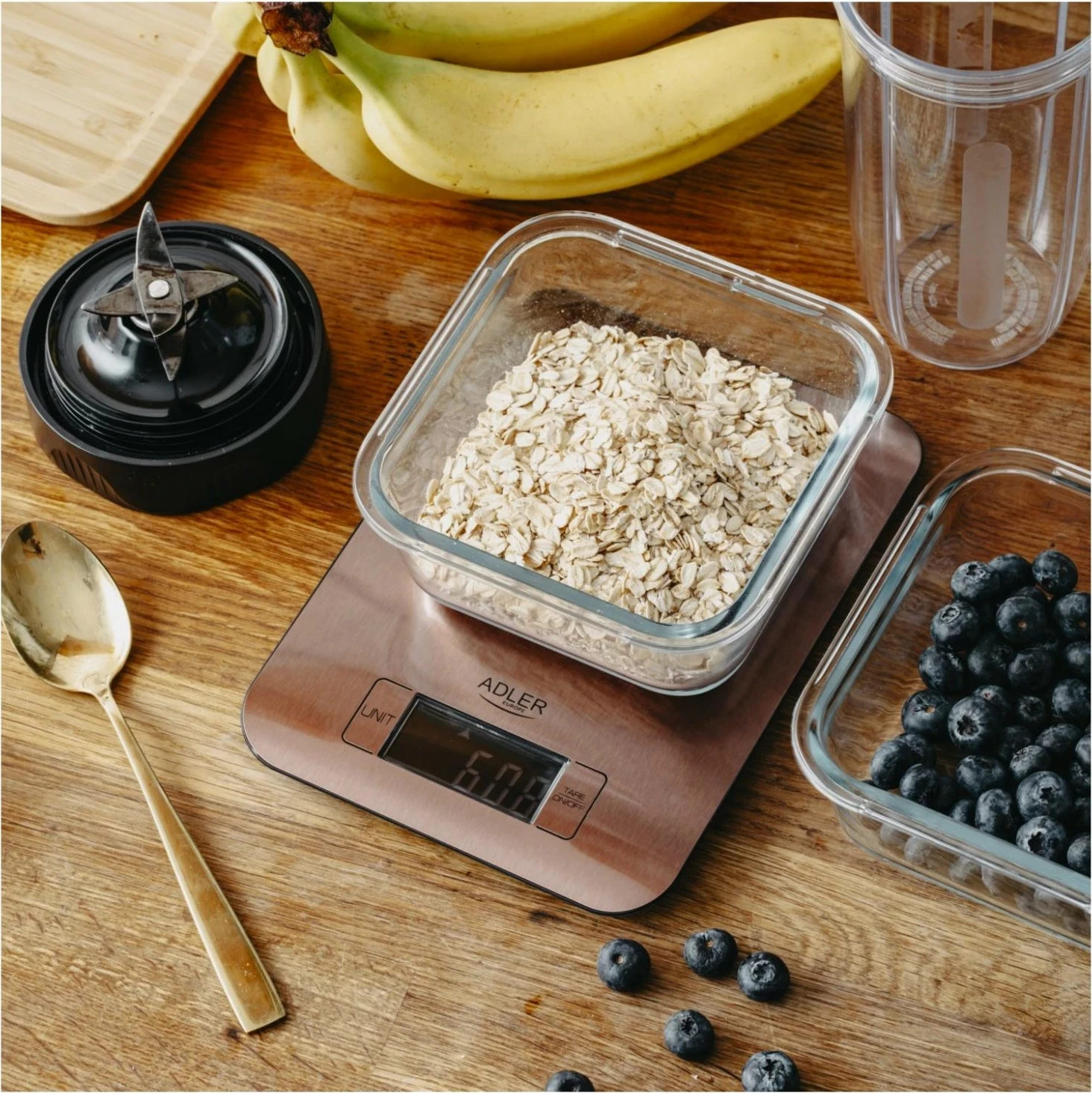 Kuhinjska tehtnica Adler AD 3183, elektronska, bakrena