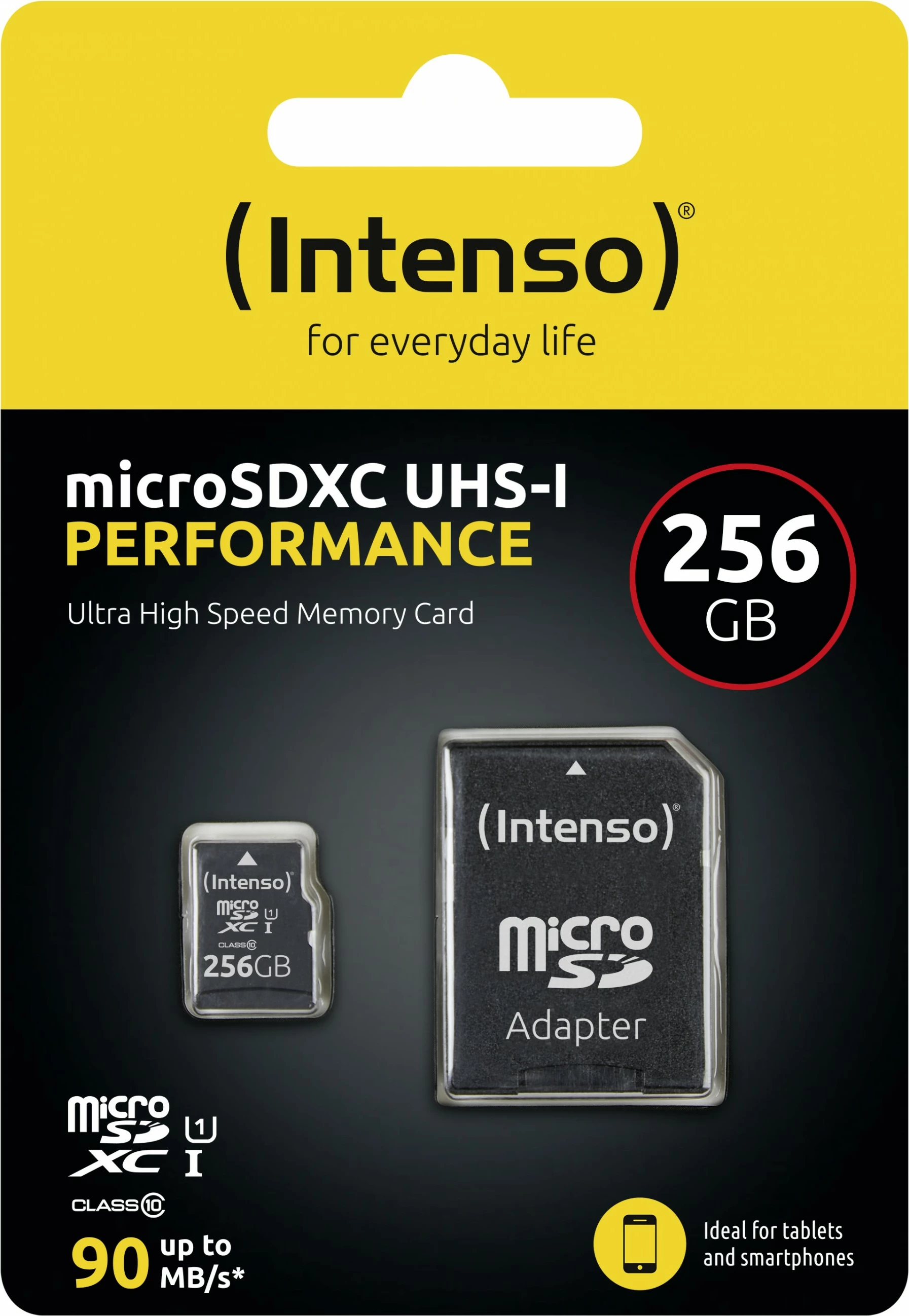 microSD kartica 256 GB Intenso, UHS-I, CL10, črna microSD kartica 256 GB Intenso, UHS-I, CL10, črna