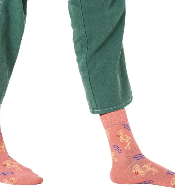 Nogavice za ženske Happy Socks, rožnate