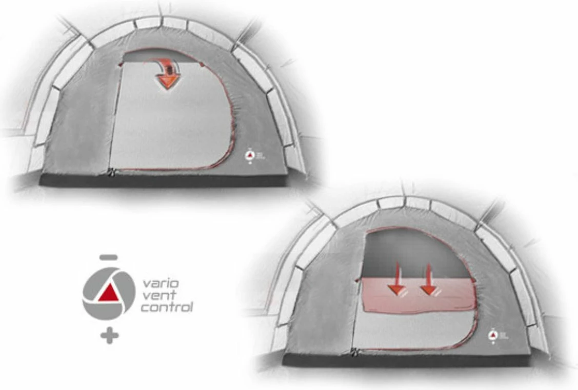 Šotor za kampiranje High Peak Nevada 3, siv