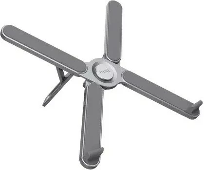 Nosilec za prenosnik zložljiv, metalik, siv, Trust MACY