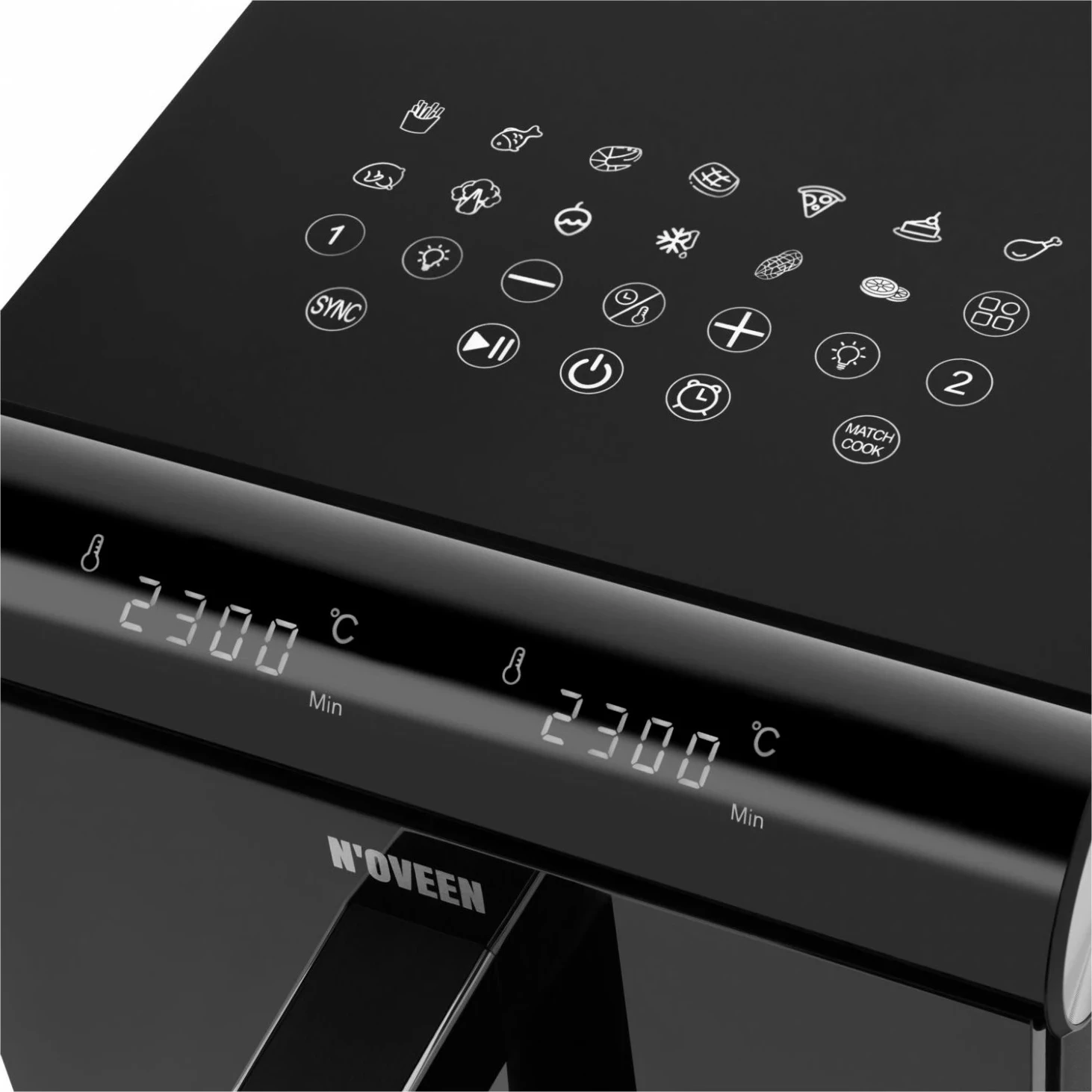 Pekač na vroč zrak N'OVEEN X-LINE AF5050, 11 L, 1700 W, 13 programov, črn