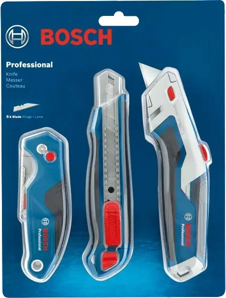 Set ročnih nožev 3-delni, Bosch Professional, moder