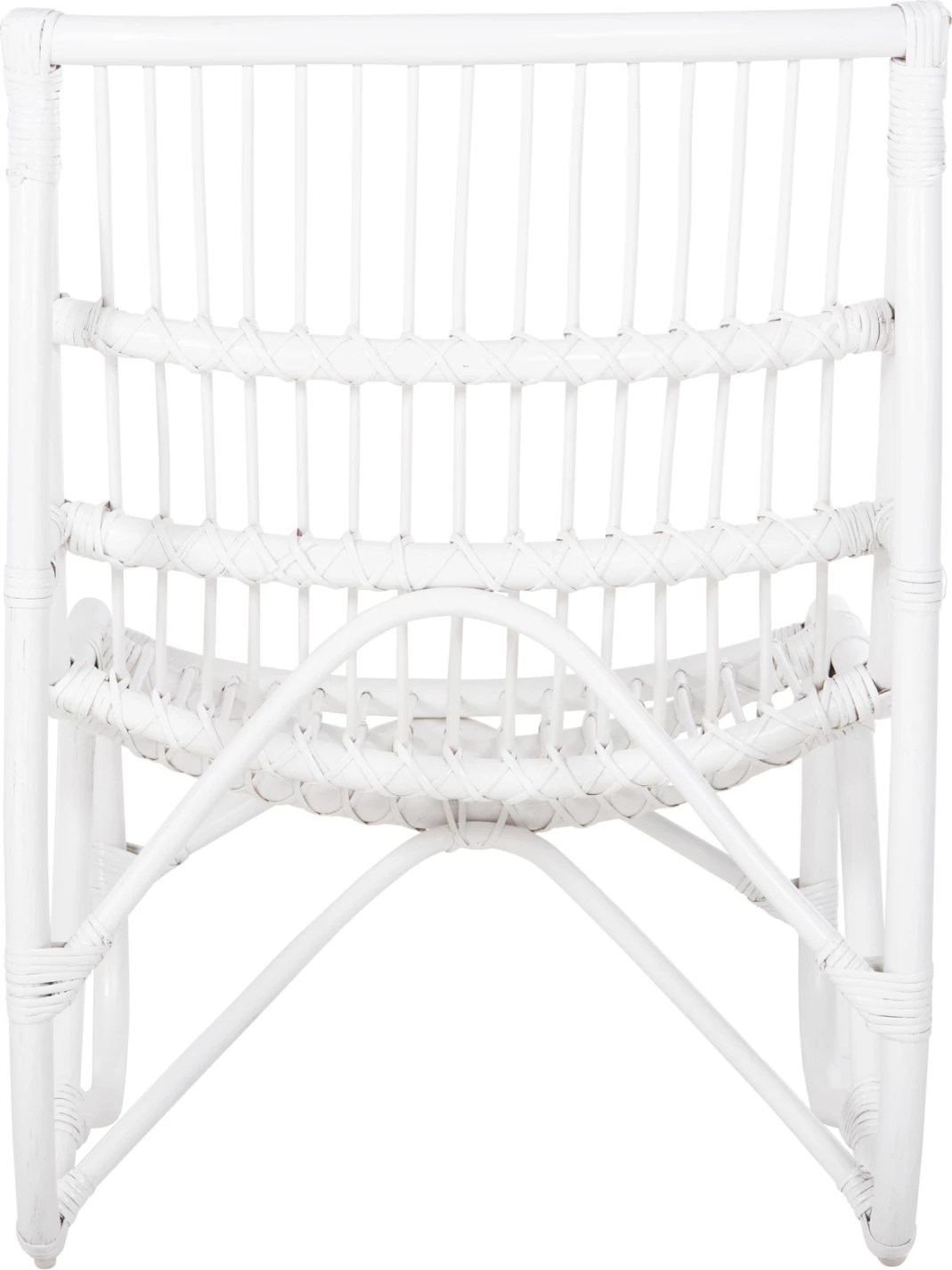 Naslanjač GRINN FH9815.03 iz ratana v beli barvi 56.5x73.5x79.5H cm