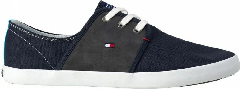 Klasni moški škornji Tommy Hilfiger, temno modri