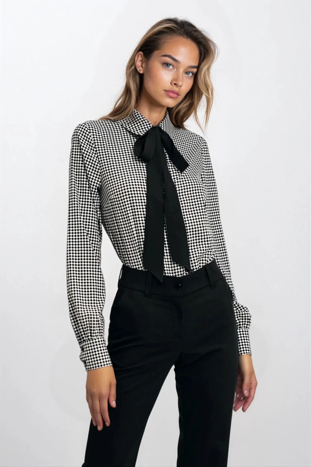 Bluza z dolgimi rokavi Nife 216908, črna
