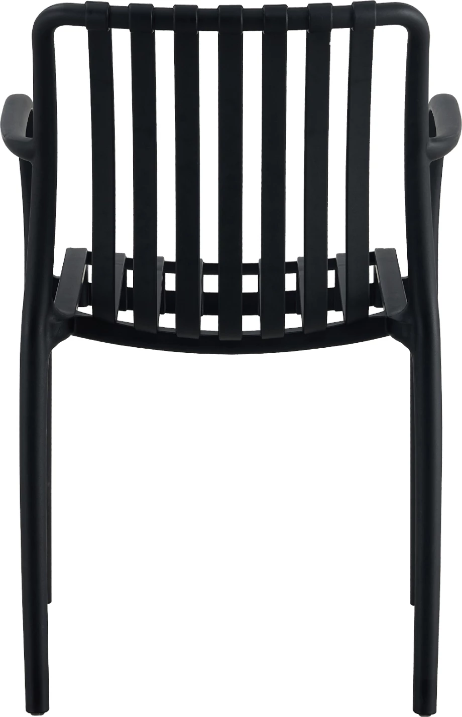 Naslanjač iz polipropilena TIPPY FH5940.02 črn 55x55x81H cm