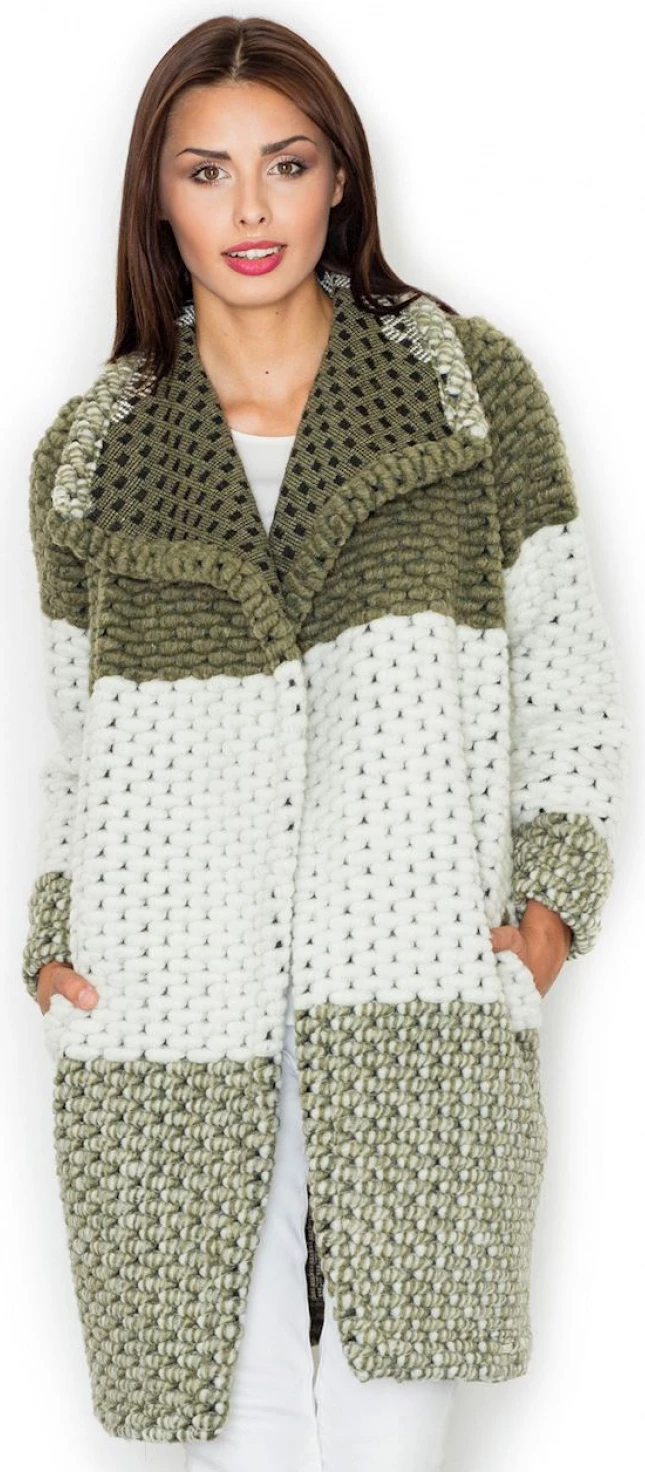 Plašč model 111503 Figl, zelen