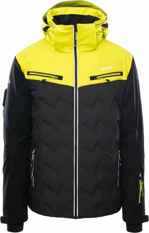 Smučarska jakna za moške Iguana, črno-rumena