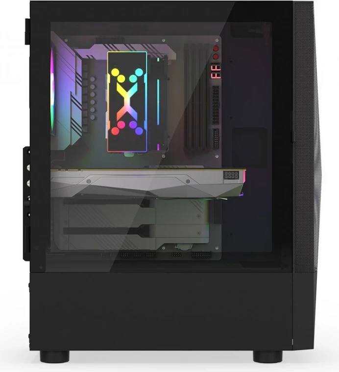 Kasetni računalniški ohišje Krux, črn