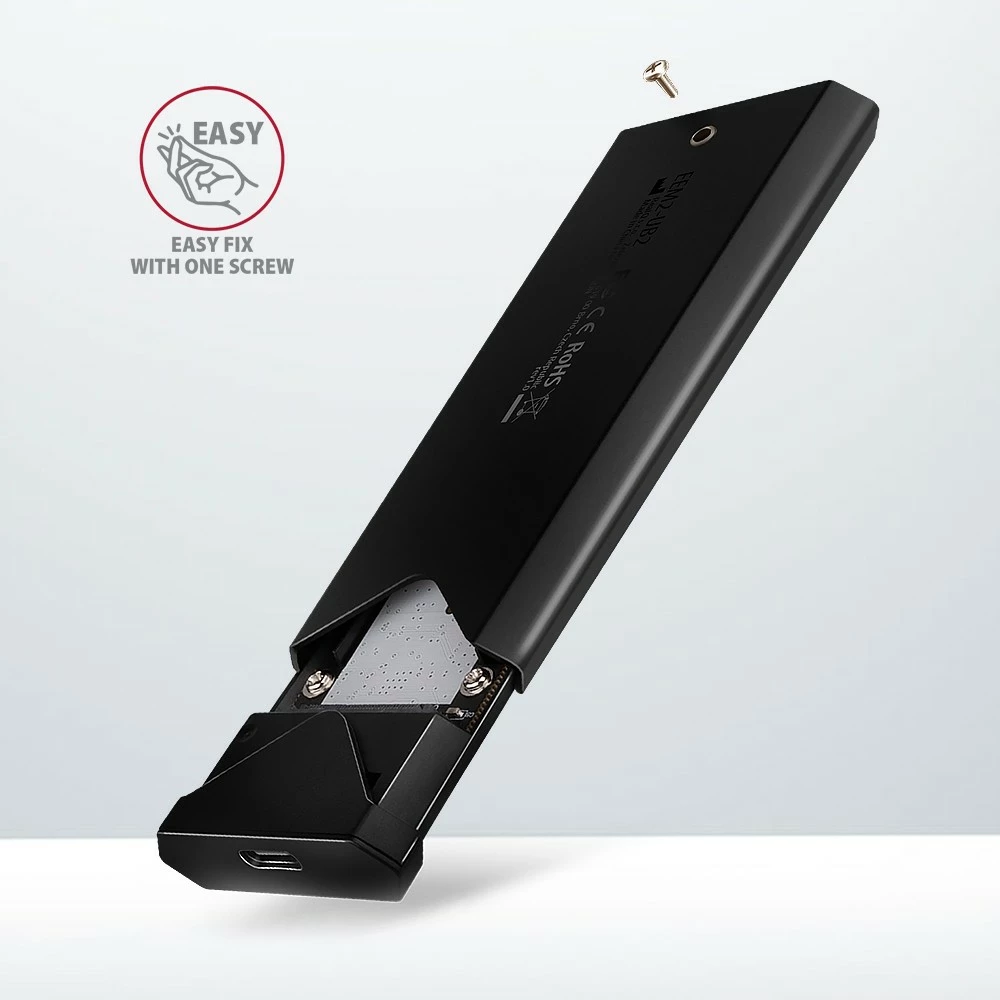Zunanja ohišje za M.2 NVMe SSD AXAGON EEM2-UB2, USB-C 3.2 Gen 2, črno Zunanja ohišje za M.2 NVMe SSD AXAGON EEM2-UB2, USB-C 3.2 Gen 2, črno