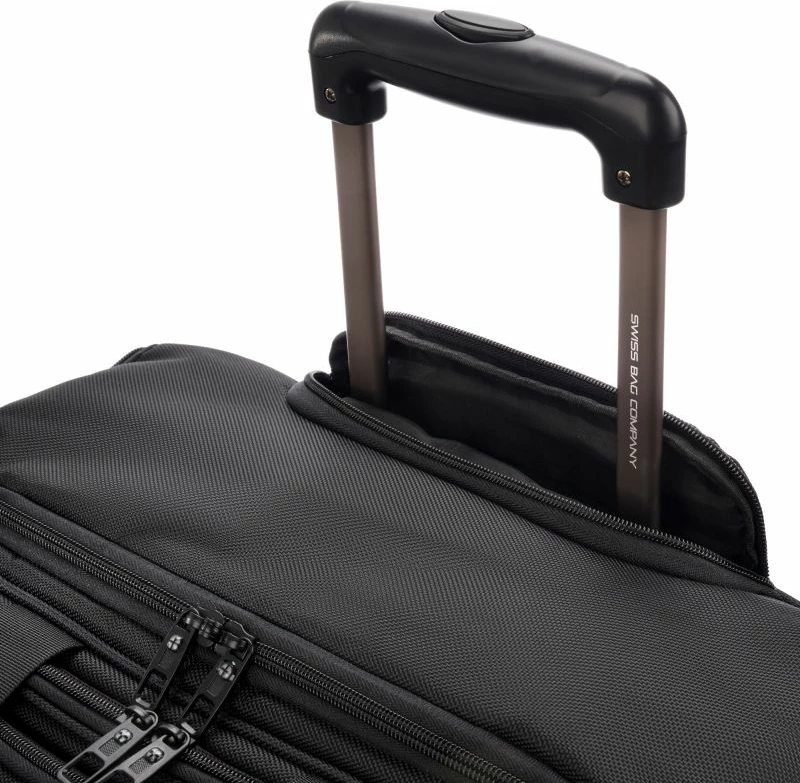 Potovalna torba na kolesih, SwissBags 17235, za moške in ženske, črna Potovalna torba na kolesih, SwissBags 17235, za moške in ženske, črna