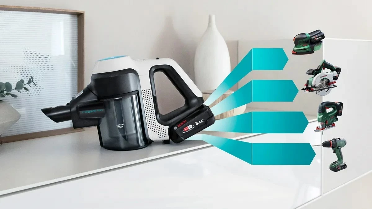 Brezžična sesalna naprava 2-v-1 ProHygienic Aqua BOSCH Unlimited 7, bela Brezžična sesalna naprava 2-v-1 ProHygienic Aqua BOSCH Unlimited 7, bela