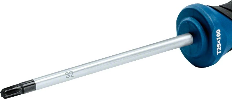 Torx izvijač TX 25 x 100, ergonomski ročaj, modro/črn – Bosch
