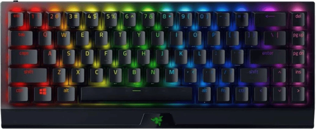 Kompaktna brezžična gaming tipkovnica Razer BlackWidow V3 Mini HyperSpeed RZ03-03890100-R3M1, US-International, RGB, črna