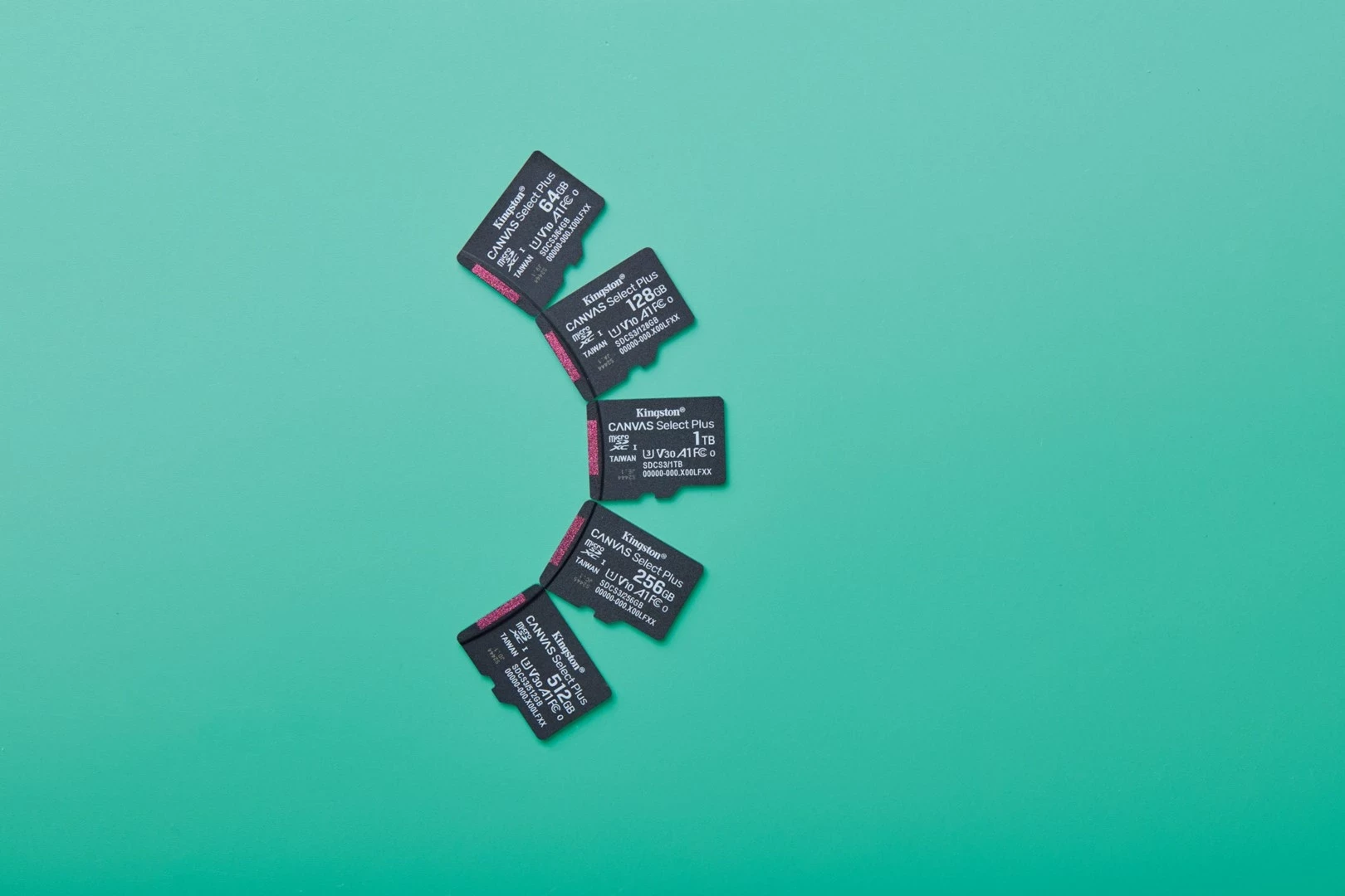 Kartica microSDXC Kingston Canvas Select Plus Gen3 1 TB s adapterjem, črna