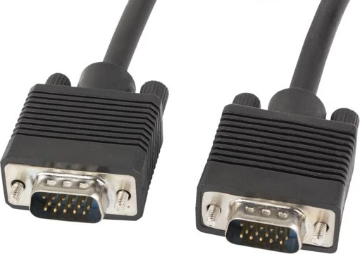 VGA kabel Lanberg CA-VGAC-10CC-0100-B, 10 m, črn