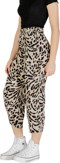 Leopard vzorčaste ženske hlače, Ichi, bež