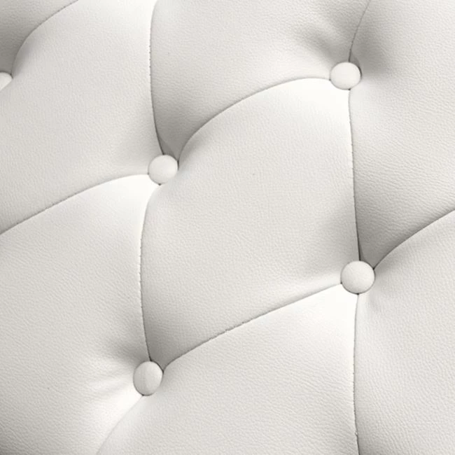 Pianinski stol t.Chesterfield EMMA FH226.02 PU bela-črne noge 80x44x39Hcm