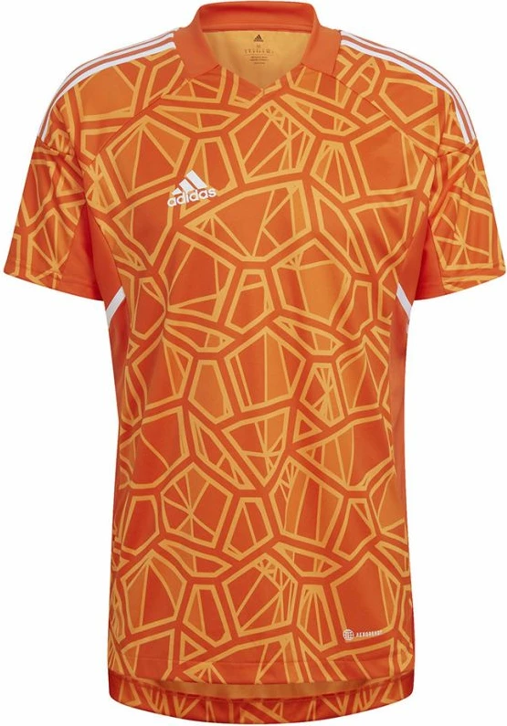 Vratarjska majica adidas Condivo 22, kratki rokavi, oranžna