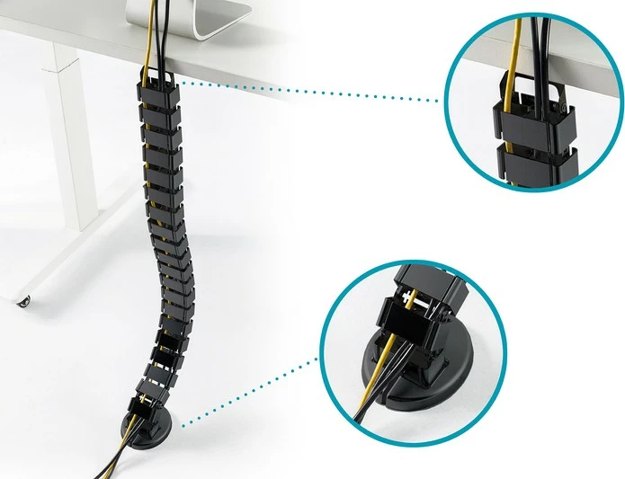 Organizator kablov Digitus DA-90505, 1,3 m, črn