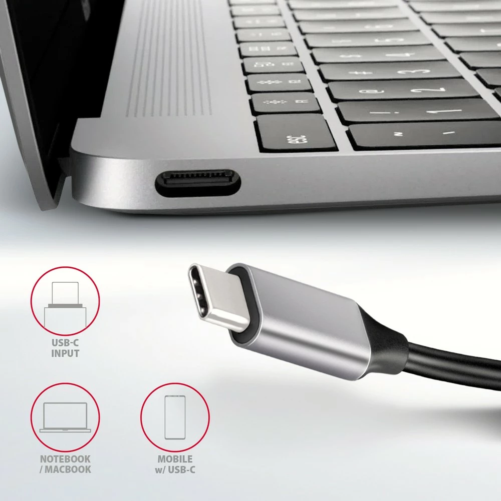 Večportni USB-C hub, 4x USB-A, HDMI, USB-C 3.2 Gen 1, PD 100W, 20 cm, črn, AXAGON HMC-6H4A Večportni USB-C hub, 4x USB-A, HDMI, USB-C 3.2 Gen 1, PD 100W, 20 cm, črn, AXAGON HMC-6H4A