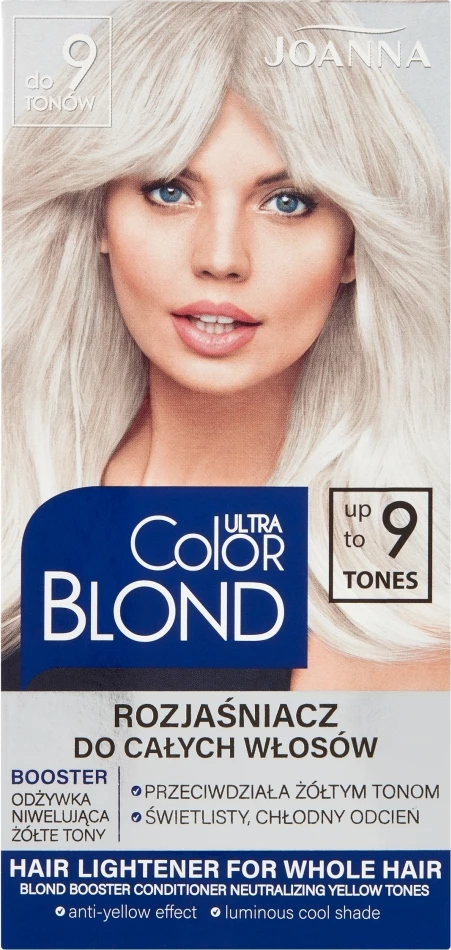 Posvetljevalni prah za lase Ultra Color Blonde Joanna, za ženske, do 9 odtenkov, 1 kos