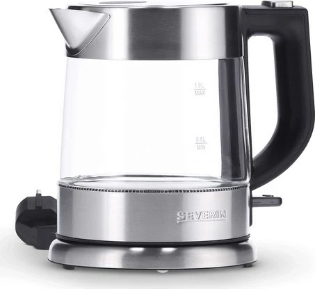 Električni grelnik vode 1 L, 2200 W, inox, prozoren Severin WK 3468 Električni grelnik vode 1 L, 2200 W, inox, prozoren Severin WK 3468