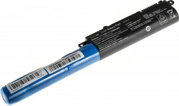 Baterija za prenosnik Green Cell, 2200 mAh, črna