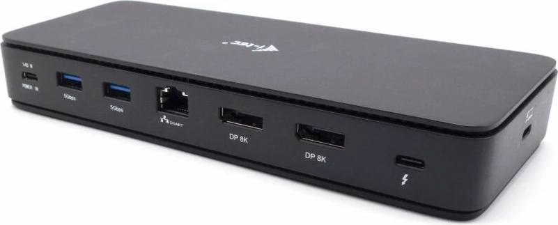 Docking postaja Thunderbolt 4 Dual DisplayPort PRO, 92W, 2xDP, 2xThunderbolt 4, 3,5 mm, Ethernet, črna